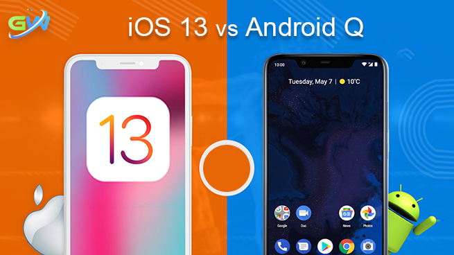 ios13 vs androidQ